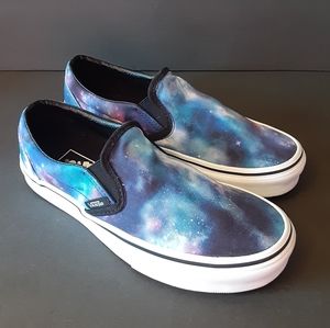 VANS GALAXY  Celestial Design Slip On Sneaker Size M 5.5/ W 7
